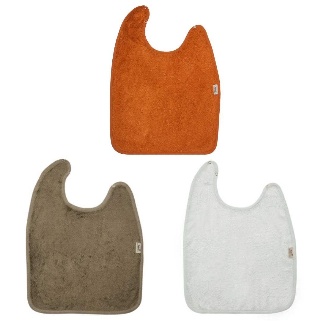 BEAU by Bo Timboo XXL Slabben set van 3 kleuren - Extra zacht - Riviera Blue/Inca Rust/Jungle Green - 37x50cm