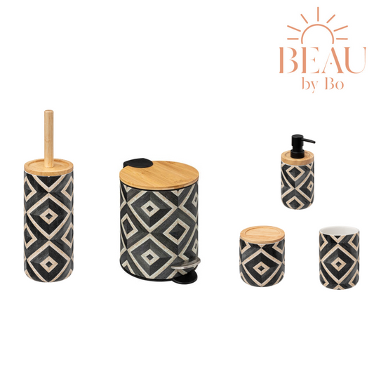 BEAU by Bo Bathroom Set Hapache XL Black Multi