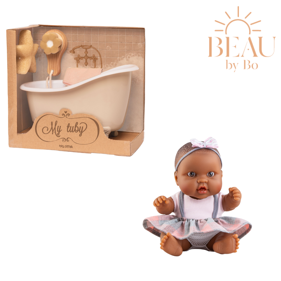 Beau par bo paola reina puppgie hebe pop + mme ertha tubby poppenbadje ivory