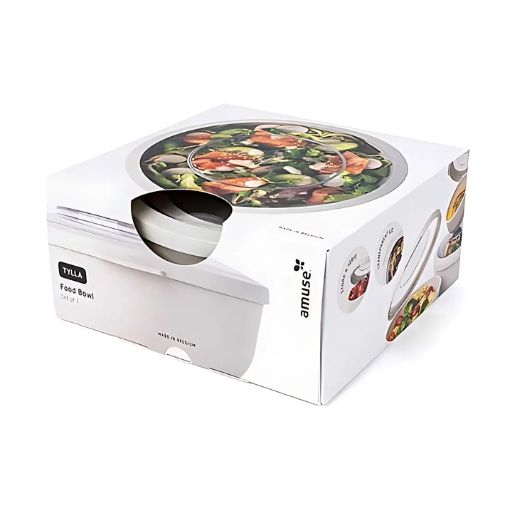 A Little Lovely Company Back to School Set - Drinking bottle XL Stainless Steel/Bentobox - Joy