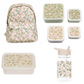 A Little Lovely Company Back to school set - Rugzak/Drinkfles/4 Snackdozen/Bentobox - Bloesems Roze