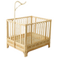 Luna Rattan Babypark with mobile holder (pre-order)