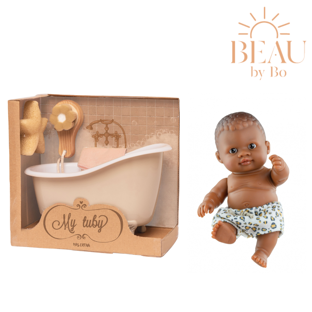 BEAU by Bo Mme Ertha Poupée de bain Ivoire + Paola Reina Poupée Olmo