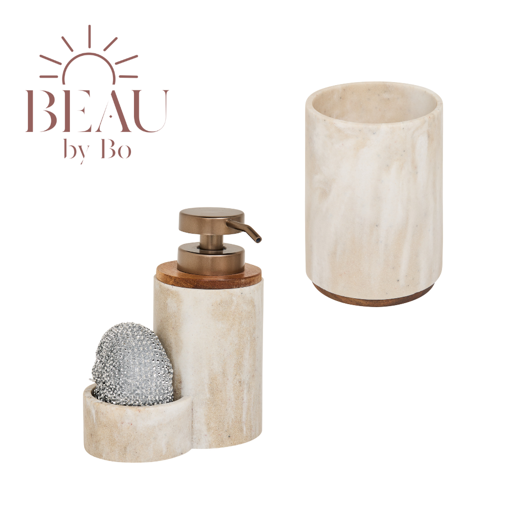 Bundle 5Five Como Spülbecken-Organizer + Utensilienhalter – Beige