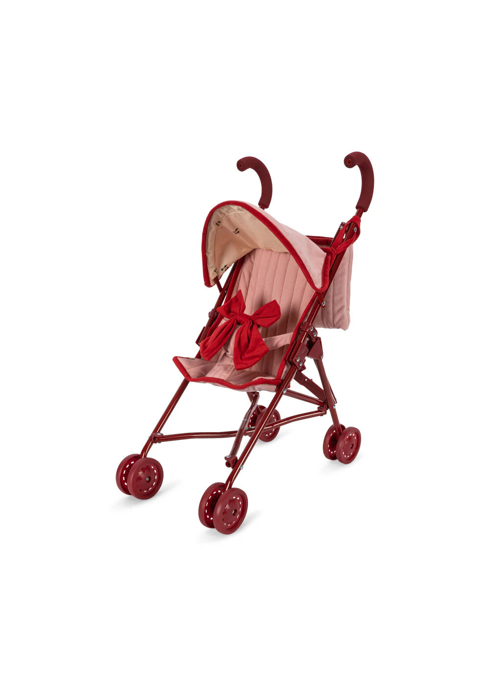 Konges Sløjd Zoë Lulu Dollswagen/Doll Stroller/Buggy - Strawberry Ice