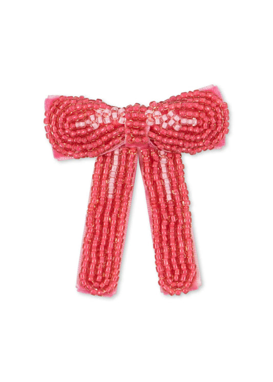 Konges Sløjd Pearl Bow Haarclip - One size - Bubbelgum