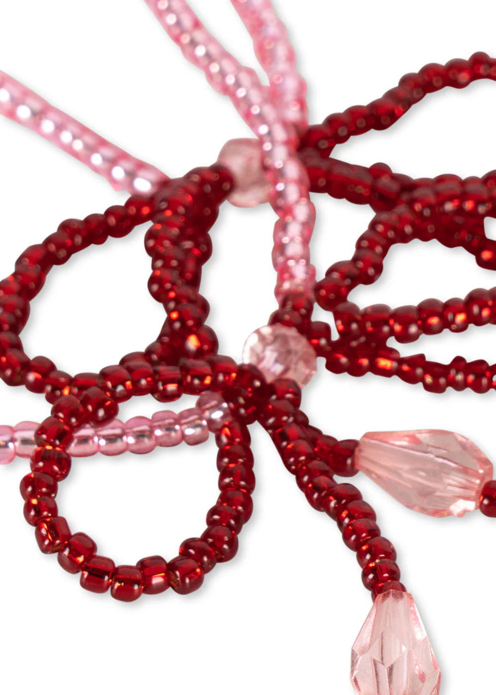 Konges Sløjd Pearly Juwelen set voor kinderen - Ketting en armband - Mellow Rose/Rio Red