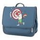 Jack Piers Boekentas/Schoolbag Paris Large Darts - 32x15x38cm - Blauw