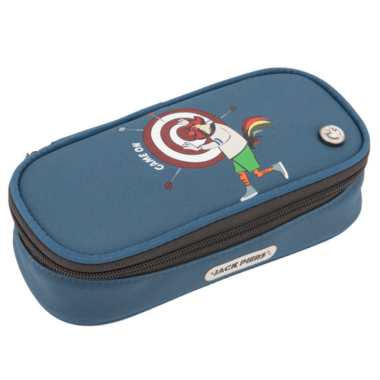 Jack Piers Pennenzak/Pencil Case Darts - 4x9x21cm - Blauw