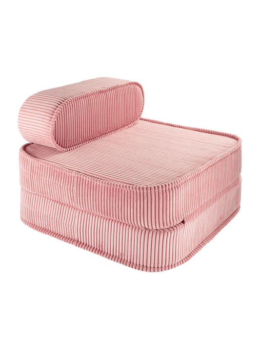 Wigiwama Corduroy Flip Chair / Fauteuil de couchage - 65x60x25cm - Mousse Rose
