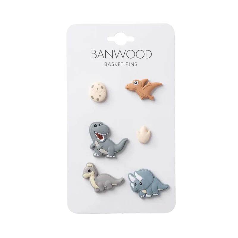 Banwood Kids Basket Pins - Dinosaurus