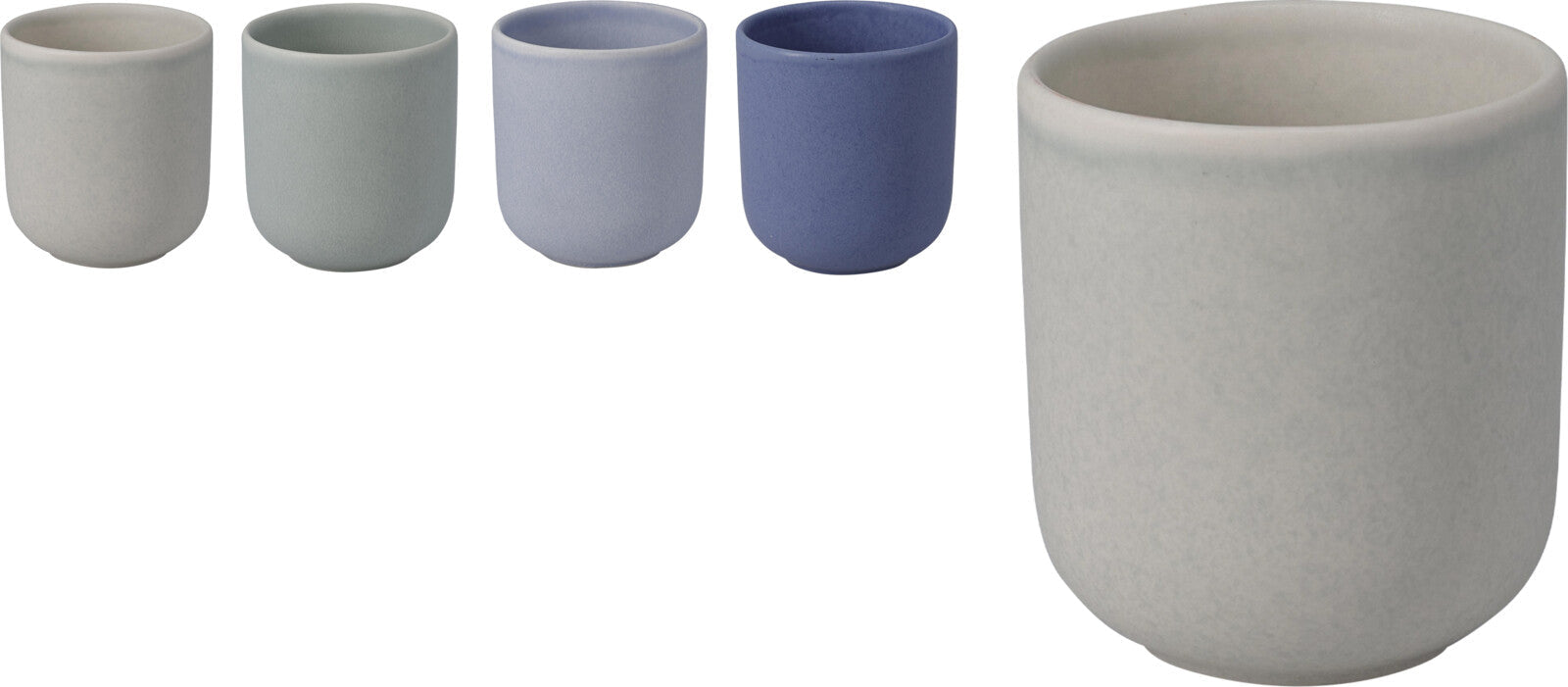 Home & Styling Mokken - Ø8x8cm - 250ml - Set van 4 stuks - Multi