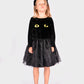 Den Goda Fen Verkleedkledij Black Cat Jurk met diadeem - 122-128cm - 6-8 jaar