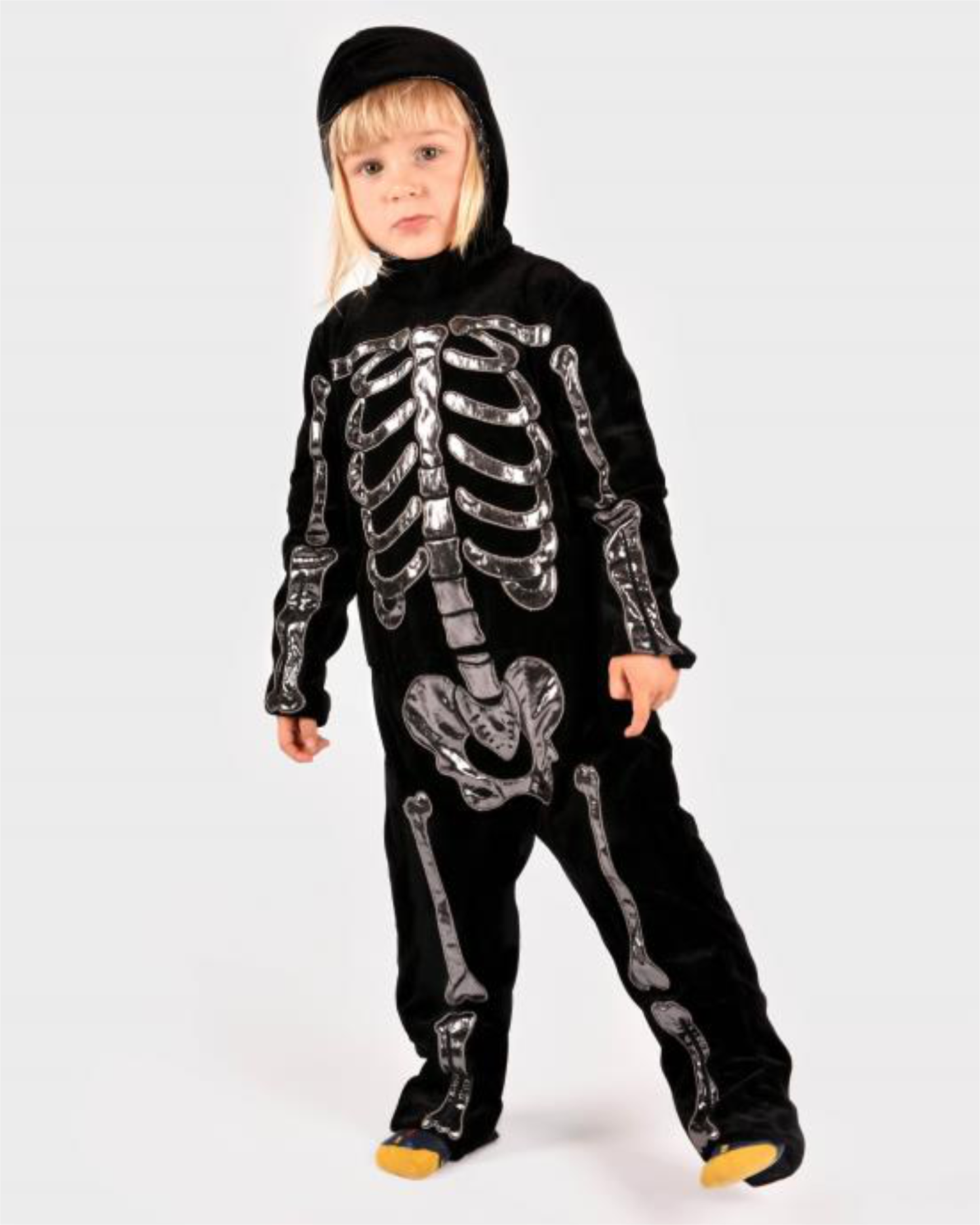 Den Goda Fen Verkleedkledij Skeleton Jumpsuit - 110cm - 4-5 jaar