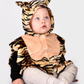 Den Goda Fen Lion fancy dress costume - Mini cape with hood - 86-110cm - 1-4 years - Brown