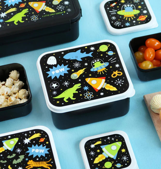 A Little Lovely Company Back to school set - Drinkfles/Snackdozen/Bentobox - Galaxy