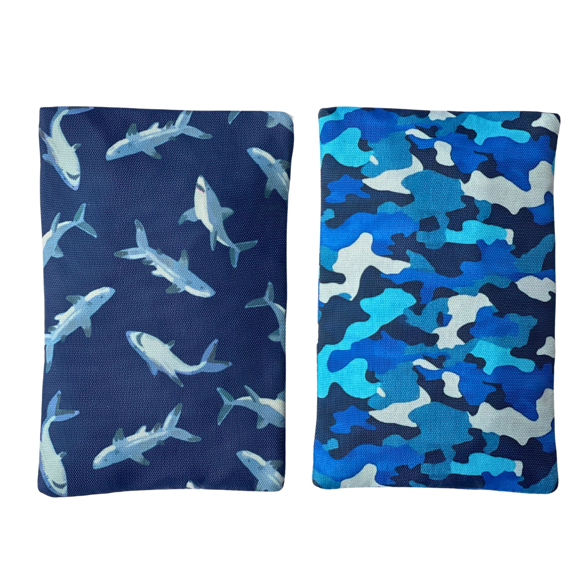 Yumbox Gel Ice Packs/Koelelementen - Set van 2 stuks - 18x10x0,6cm - Haai & Camo