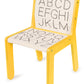 Lorena Canals Highchair - Sillita ABC Yellow - 52x31x39cm