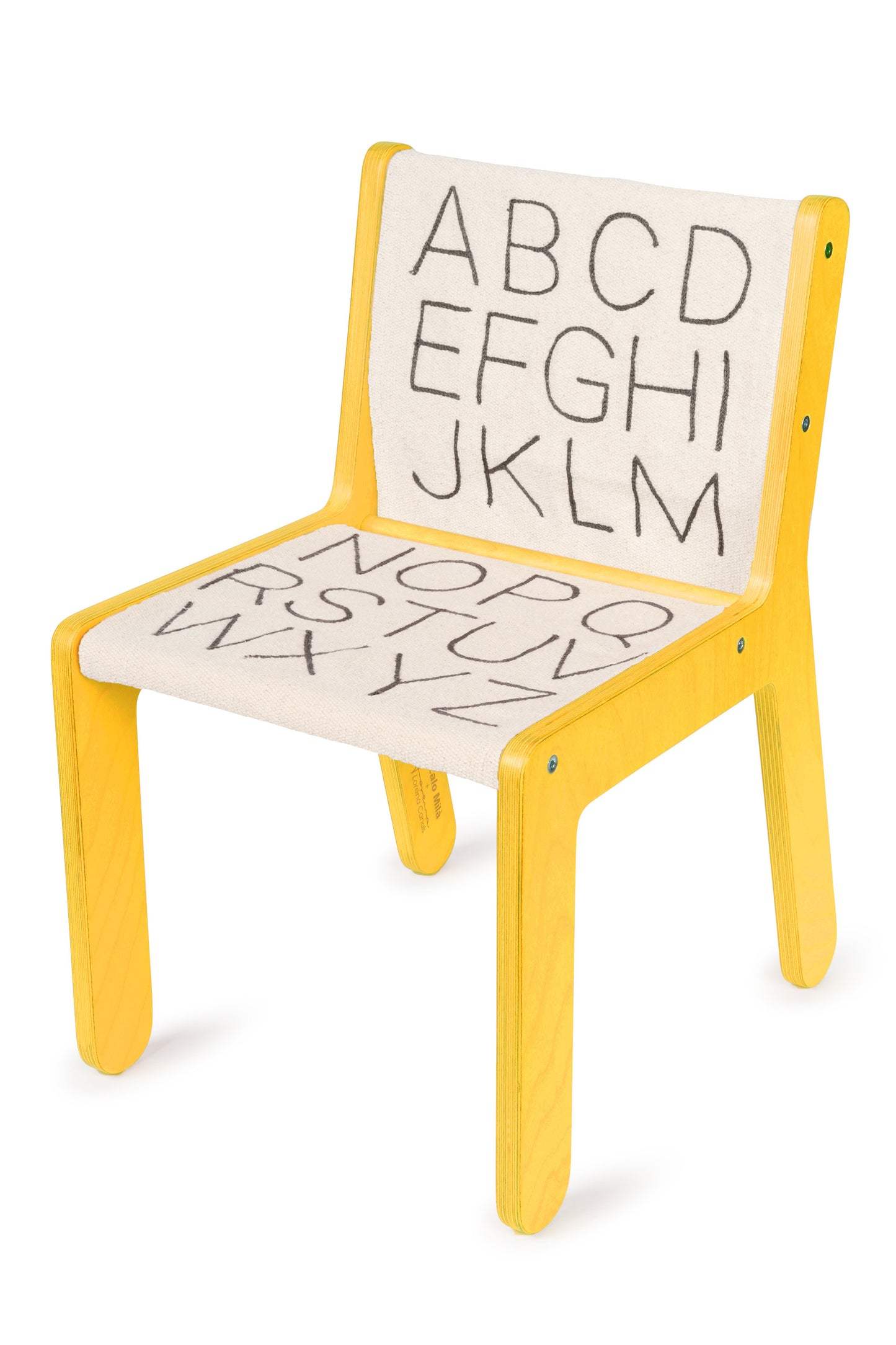 Chaise Haute Lorena Canals - Sillita ABC Jaune - 52x31x39cm