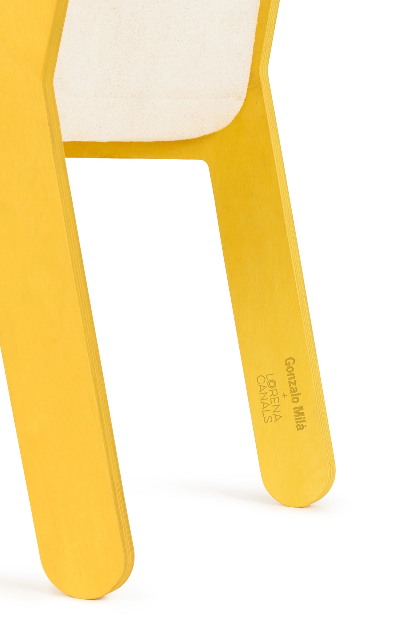 Lorena Canals Kinderstoel - Sillita ABC Yellow - 52x31x39cm