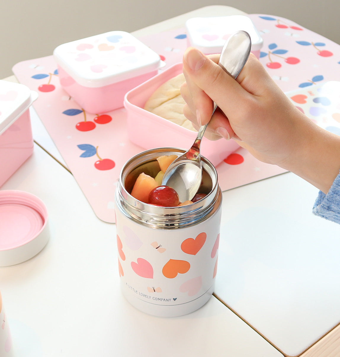 Citron Food Storage Jar - 400ml - Ø15xH8cm - Beige