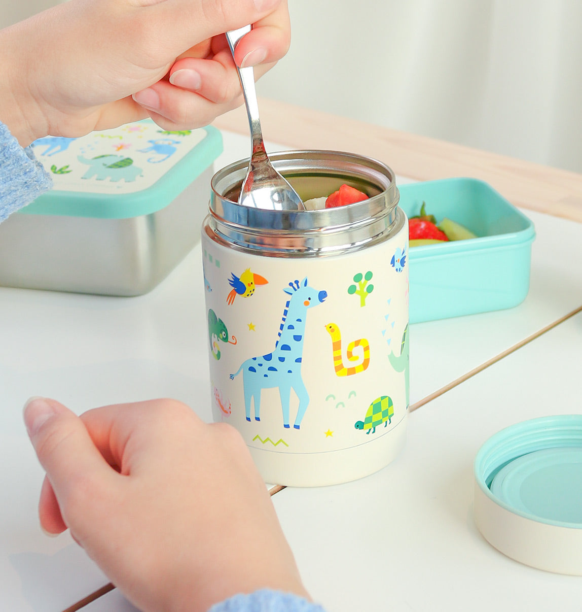 Citron Food Storage Jar - 400ml - Ø15xH8cm - Beige