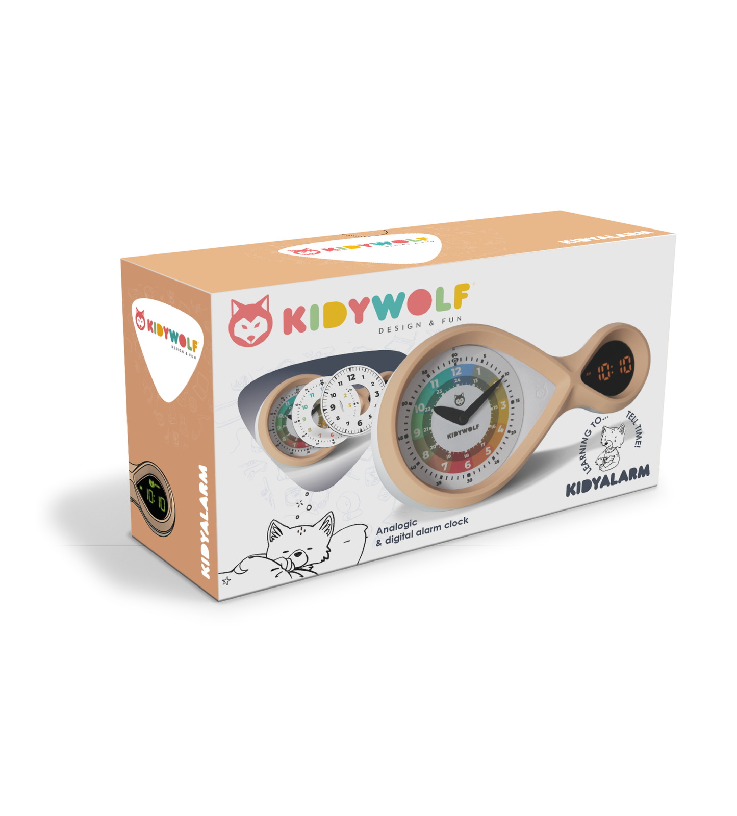 Kidywolf Educatieve kinderwekker - Meloen