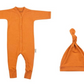 Timboo Maternity Gift - Pajama/Hat - Size 50/56 - Gift set - Inca Rust