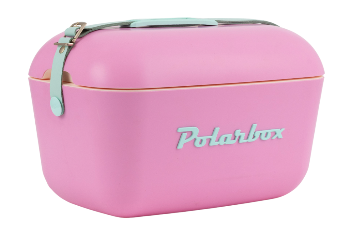 Polarbox Koelbox met schouderband 12L - 40x26x27cm - Bubblegum-Cyan