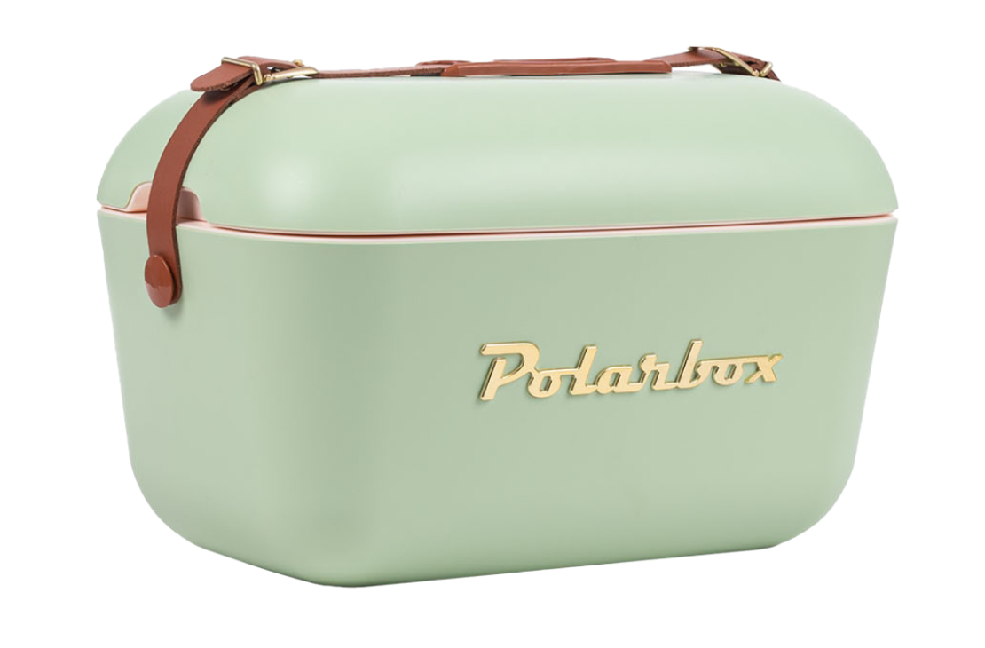 Polarbox Koelbox met schouderband 12L - 40x26x27cm - Olive Green-Gold