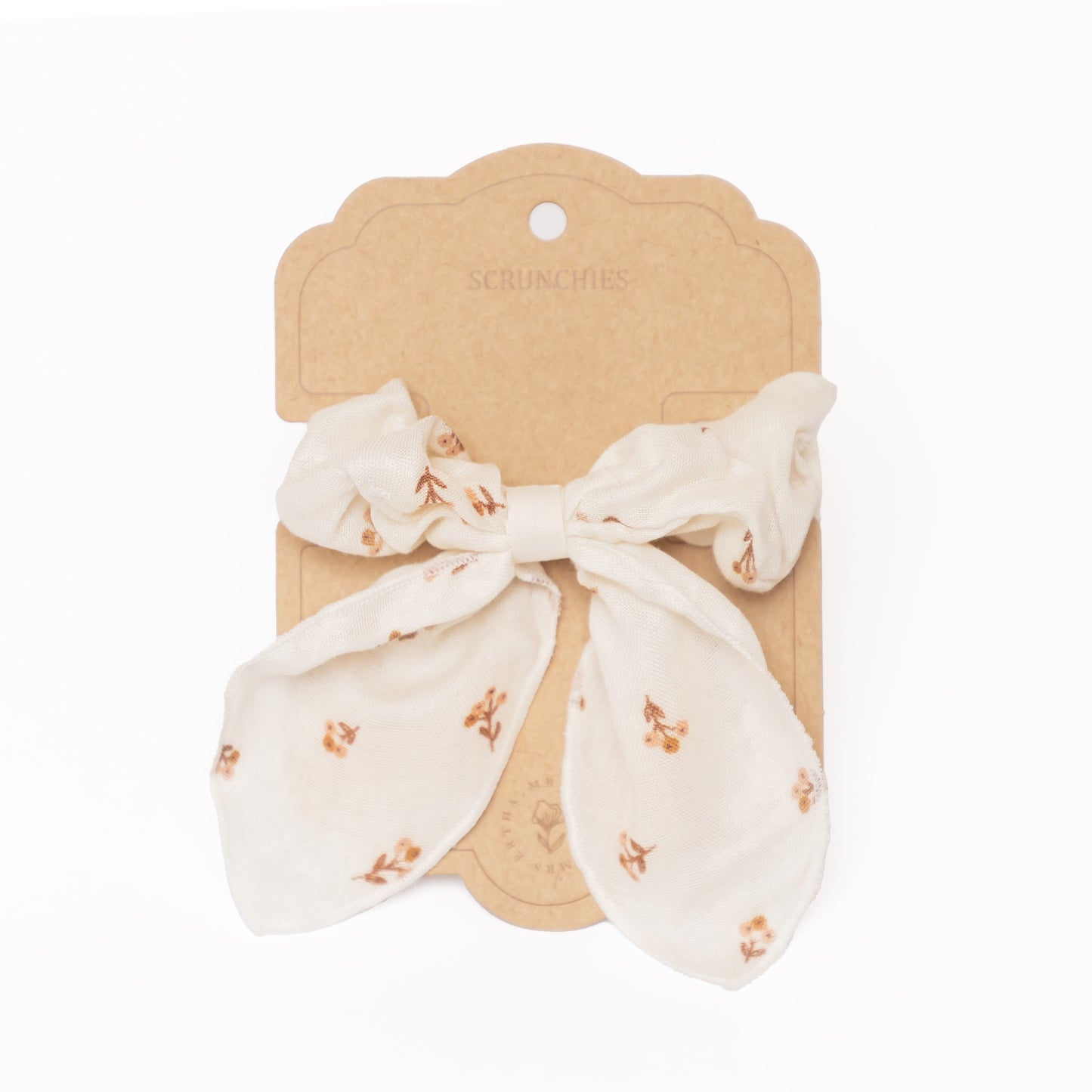 Mrs Ertha Scrunchies met strik - Flower Buds