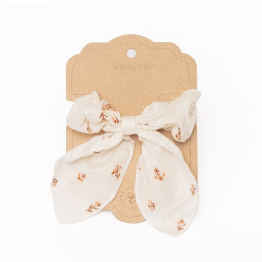 Mrs Ertha Scrunchies met strik - Flower Buds