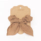 Mrs Ertha Scrunchies met strik - Taupe