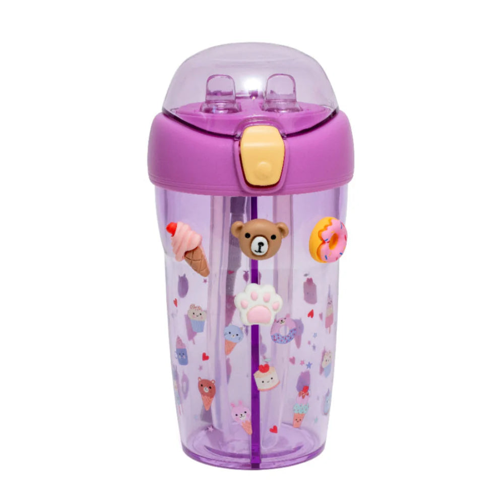 Petit Monkey Drinkfles Sparkling Sweets - Lila