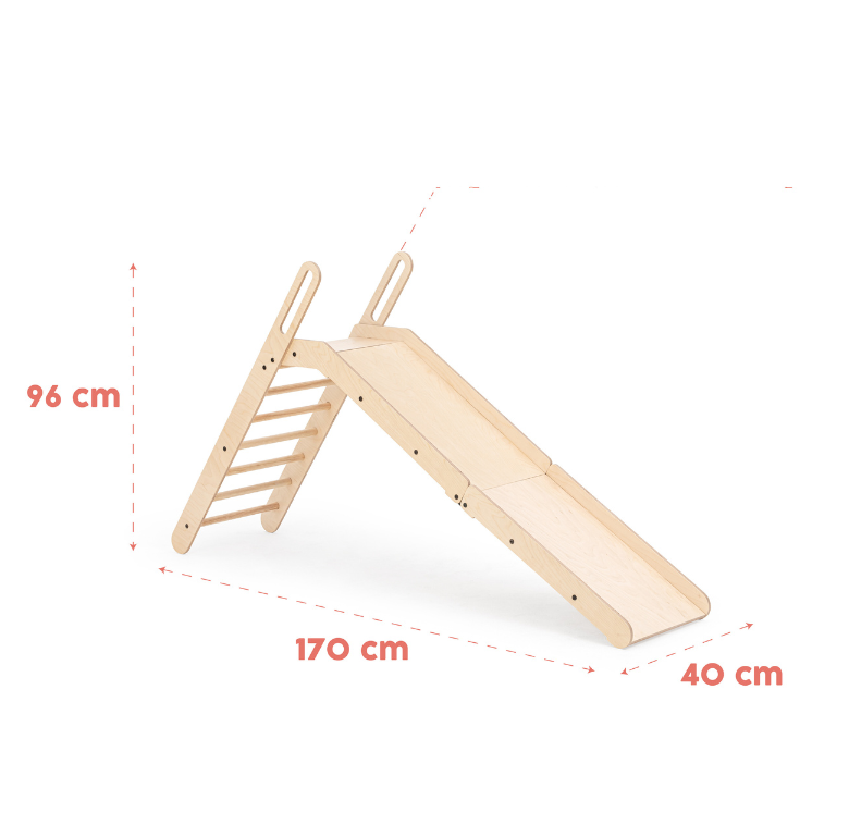 Mamatoyz Curseur en bois - 170x40x96cm - Naturel