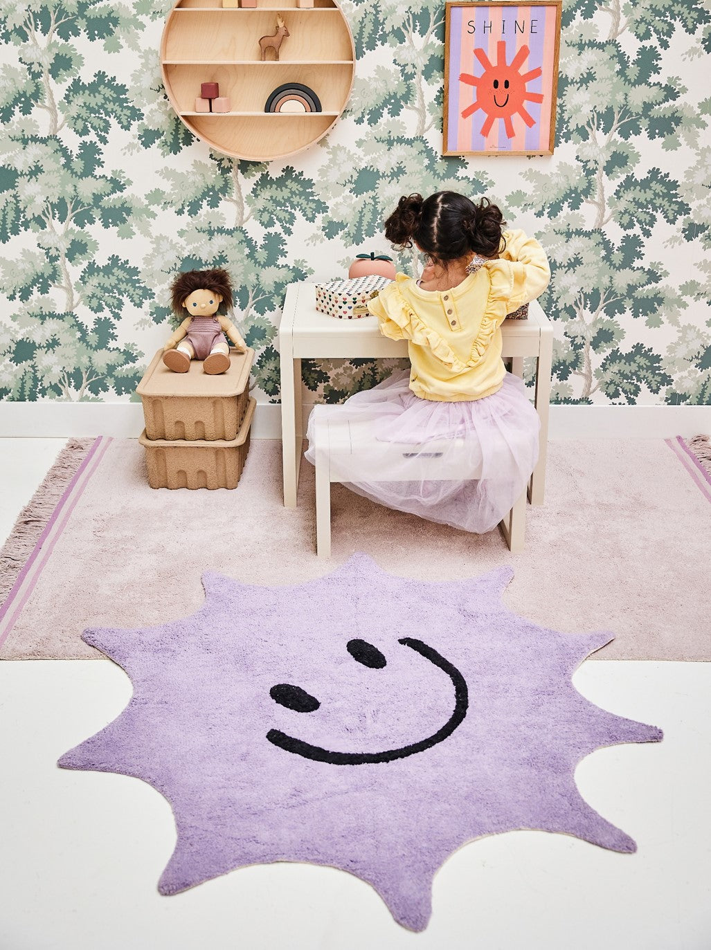 Tapis Petit Rug Sunny - Ø120cm - Purple