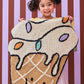 Tapis Petit Vloerkleed Ice Cream - 60x130cm - Multi