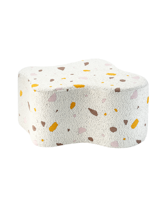 Wigiwama Teddy Cloud Pouffe / Poef - Ø40x25cm - Terrazzo Marble