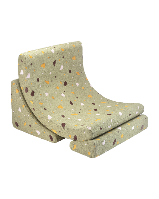 Wigiwama Teddy Moon Chair / Fauteuil - 80x65x55cm - Terrazzo Moss