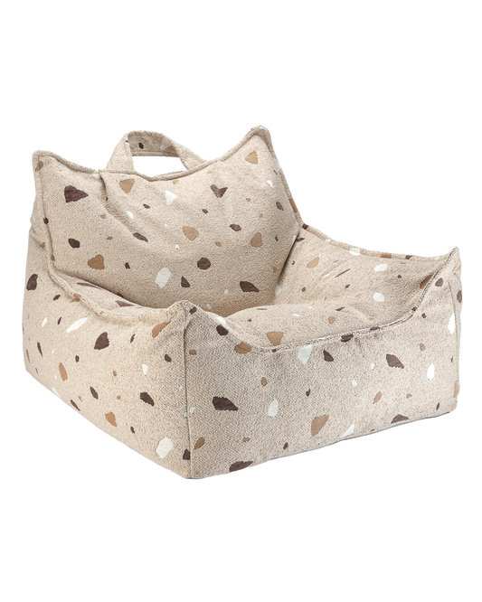 Wigiwama Teddy Beanbag Chair / Zitzak - 80x70x50cm - Terrazzo Sand