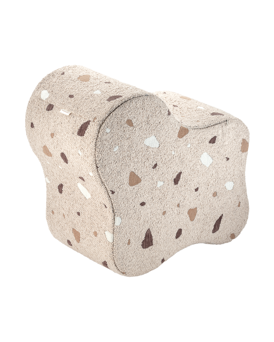 Wigiwama Teddy Cloud Pouffe / Poef - Ø40x25cm - Terrazzo Sand