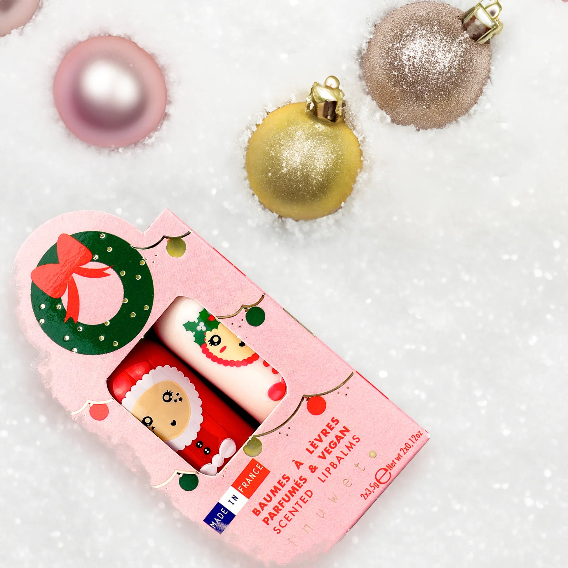 Inuwet Duo Set Verzorgende Lippenbalsem - Set van 2 stuks - Geschikt vanaf 3 jaar