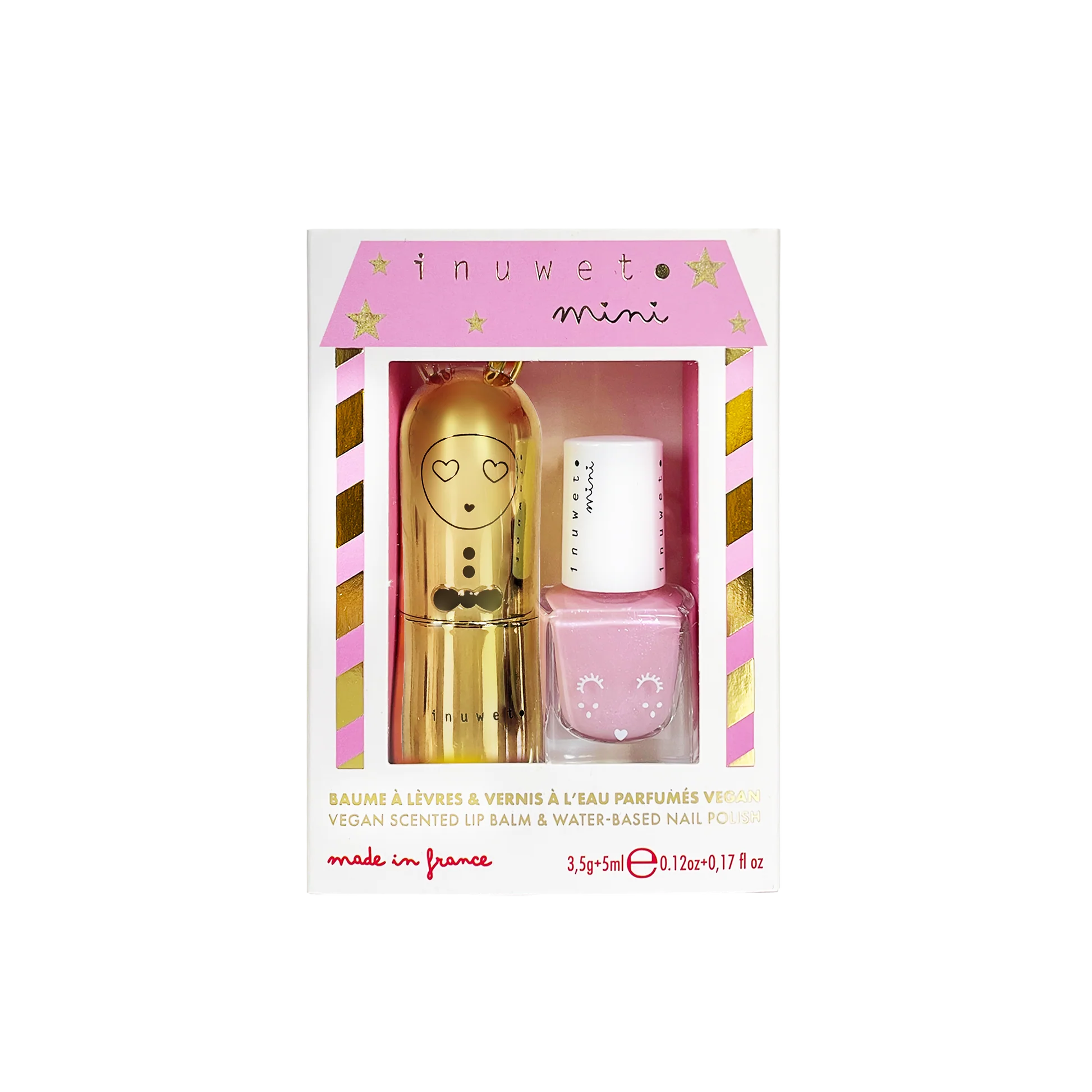 Inuwet Kinder Lippenbalsem en Nagellak - Geschikt vanaf 3 jaar - Kerst editie