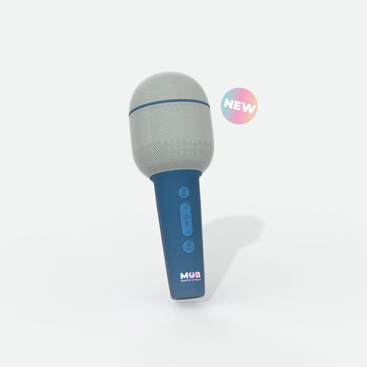 MOB Groovy Karaoke Microfoon en Speaker - Blauw