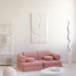 Wigiwama Teddy Settee - 136x78x46cm - Guava Pink