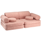 Wigiwama Teddy Settee - 136x78x46cm - Guava Pink