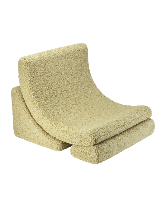 Wigiwama Teddy Moon Chair / Fauteuil - 80x65x55cm - Matcha