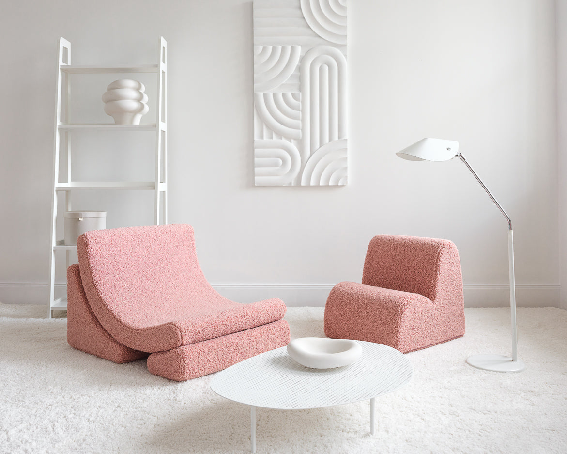 Wigiwama Teddy Cloud Chair / Fauteuil - 60x50x50cm - Guava Pink