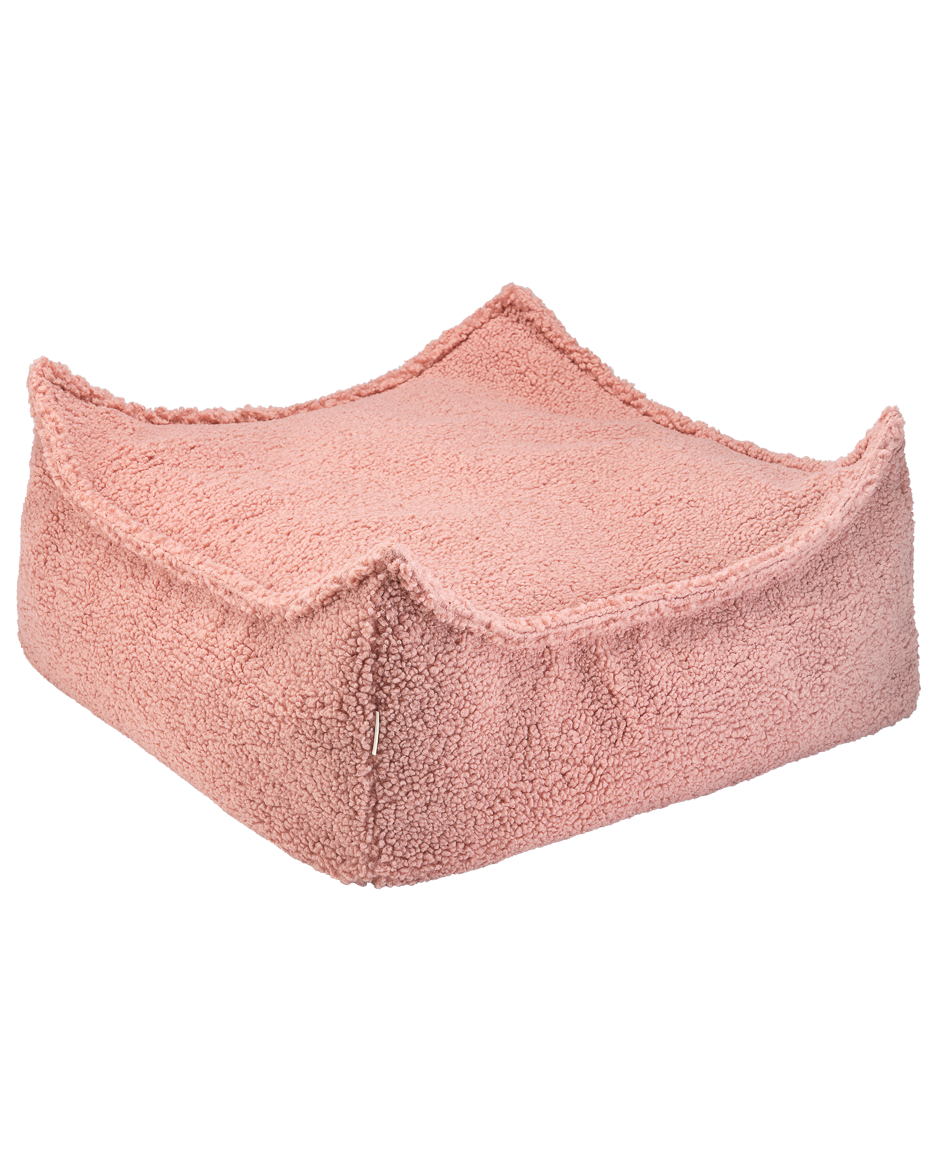 Wigiwama Teddy Square Ottoman / Poef - 80x70x50cm - Guava Pink