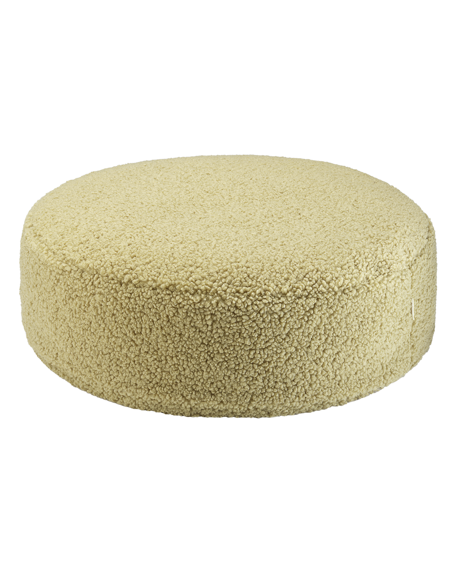 Wigiwama Teddy Ottoman / Poef - Ø65x20cm - Matcha